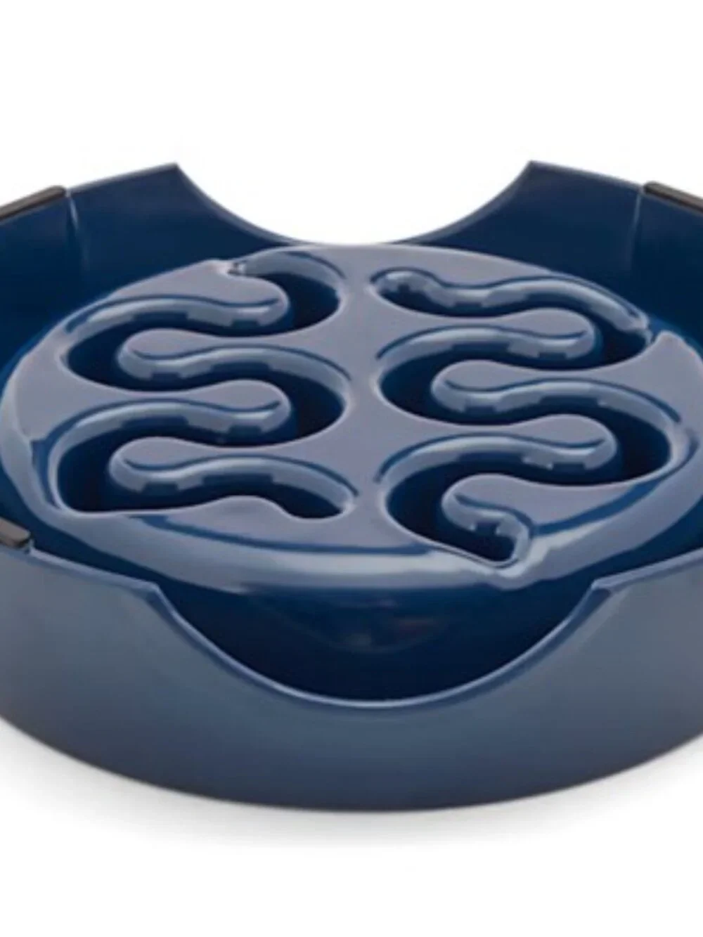 Slow Feeder Pet Bowl Navy Blue 7
